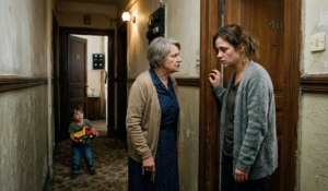 Соседка снизу говорила, что я её ударила, а теперь вяжет носки моему сыну