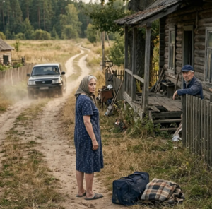 Сын оставил мать у гнилого сруба, уверенный, что она никуда не денется