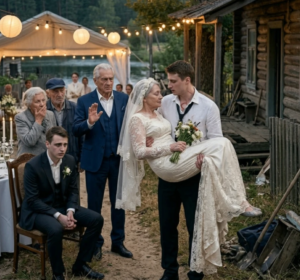 Все смеялись над их свадьбой — пока утром не узнали, зачем на самом деле молодой жених нёс старую невесту на руках