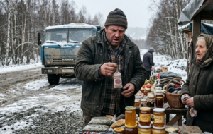 Год все говорили, что жена дальнобойщика сбежала. Он не верил. На чужом прилавке в глухомани он увидел ключницу с васильками — и понял, что его обманывали с самого начала