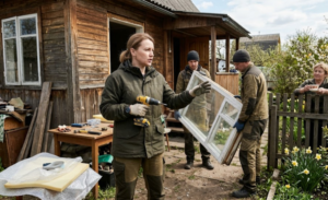 Свекровь продала дачу дочке, пока Марина была в дороге. Марина приехала с грузовым такси и японским шуруповёртом