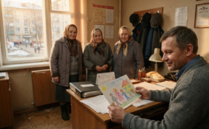 Начальник ЖЭКа отказал старушкам в ремонте старой лавочки, ссылаясь на бюджет. Через неделю ему принесли рисунок, изменивший его решение