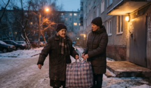Она помогла незнакомке дотащить тяжёлую сумку, а та лишь нахамила в ответ. Через неделю та же клетчатая сумка обнаружилась у двери собственной тёти