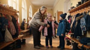 Новая жена запретила бабушке видеться с внуками. Узнав, что в их школе нужна гардеробщица, она устроилась туда на вторую работу