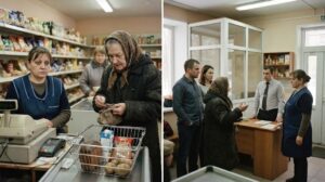 «Наталья, завтра придёте и напишете заявление» — кассиршу решили уволить за странные скидки пенсионерке, но утром у магазина её уже ждали