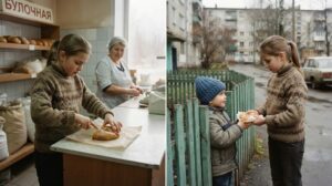 «Опять один самый дешёвый пирожок…» — продавщица считала девятилетнюю Соню жадной, пока почтальон не увидела, кому девочка каждый день относит ровно половину