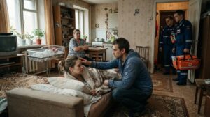 «Она просто устала после родов. Все рожали», — сказала мать. Артём посмотрел на жену на полу и сразу вызвал скорую