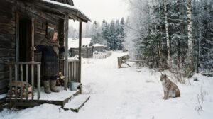 «Не трогай её, она сама уйдёт», — просила пенсионерка поймать рысь. Через несколько месяцев женщина сама заколотила окно, через которое та возвращалась