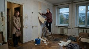 «Разводимся? Тогда я заберу всё, что куплено моим сыном!» — свекровь вывезла мебель и содрала обои. Но она не знала, что невестка уже вызвала полицию