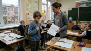 «Пусть мать завтра придёт в школу, иначе не пущу на уроки!» — учительница довела восьмилетнего мальчика до слёз, но, проследив за ним, застыла у старой могилы