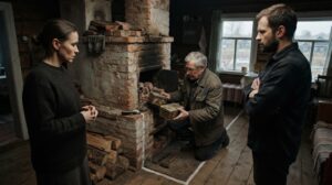 «Моя половина начинается здесь», — сказал Алексей и провёл мелом черту через материнский дом. Когда печник разобрал старую печь, спорить о наследстве стало намного труднее