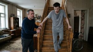 «Папа, увези меня отсюда, пока мама не вернулась!» — сын, десять лет прикованный к инвалидной коляске, вдруг спустился по лестнице сам. Но самое страшное отец услышал уже по дороге в больницу