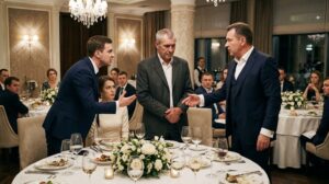 «С такими руками только двор мести!» — богатый тесть унизил отца жениха при всех гостях, даже не подозревая, кому на самом деле принадлежит его компания