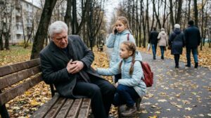 «Дяденька, не умирайте, пожалуйста!» — две бедные девочки спасли миллиардера в парке. Но когда он увидел вещь в их старом рюкзаке, у него задрожали руки