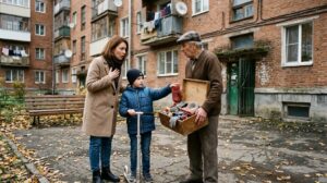 «Вашему сыну здесь не место!» — старик с первого этажа требовал выселить Асю с ребёнком. Но однажды мальчик нашёл у него коробку, которую тот прятал почти тридцать лет