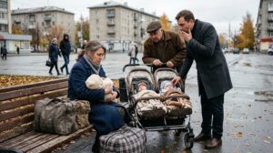 «Вы три года убирали мой пентхаус, а теперь сидите на улице с тремя младенцами?!» — миллионер случайно встретил свою уборщицу на площади, но даже не представлял, какую роль сам сыграл в её беде