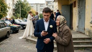 «Не женись на ней, сынок. Вчера она была с другим!» — незнакомая старуха остановила жениха у дверей ЗАГСа. А через минуту на его телефон пришла фотография, после которой свадьба пошла совсем не по плану
